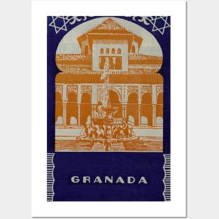 Andalucia Travel Granada Spain Posters and Art